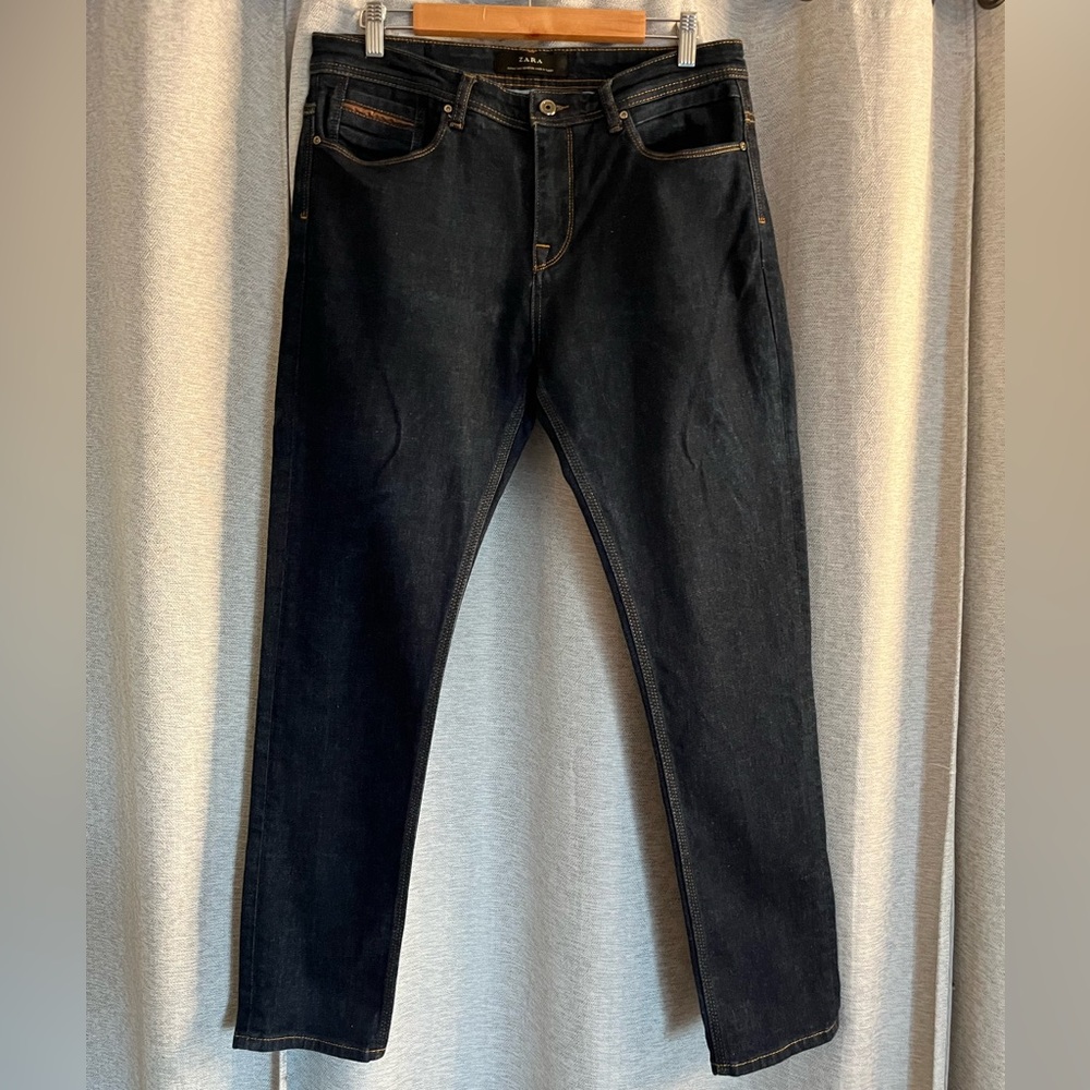Zara Man Premium Dark Denim Superior Quality Jeans